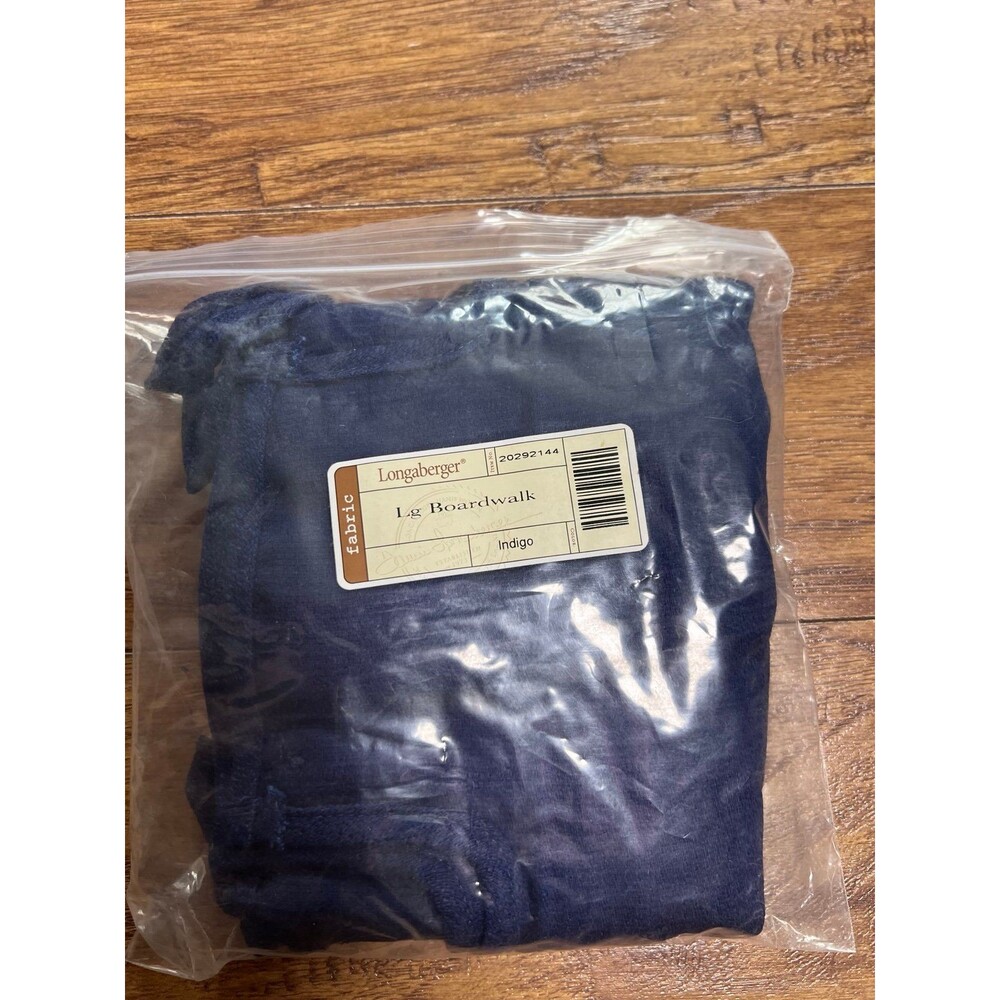 Longaberger Indigo Large Boardwalk Basket Liner New In Bag